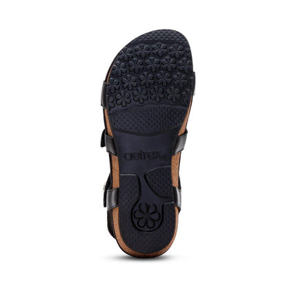 Aetrex Veronica Arch Support Sandal - Black