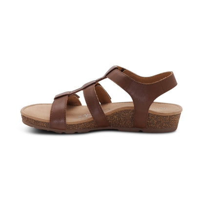 Aetrex Veronica Arch Support Sandal - Coffee