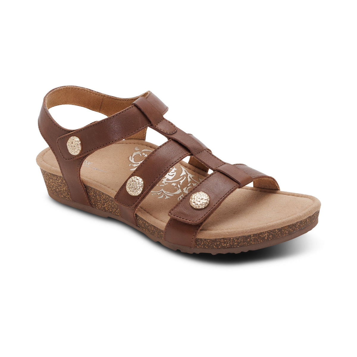 Aetrex Veronica Arch Support Sandal - Coffee