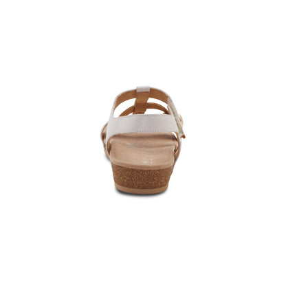Aetrex Veronica Arch Support Sandal - Tan White Multi