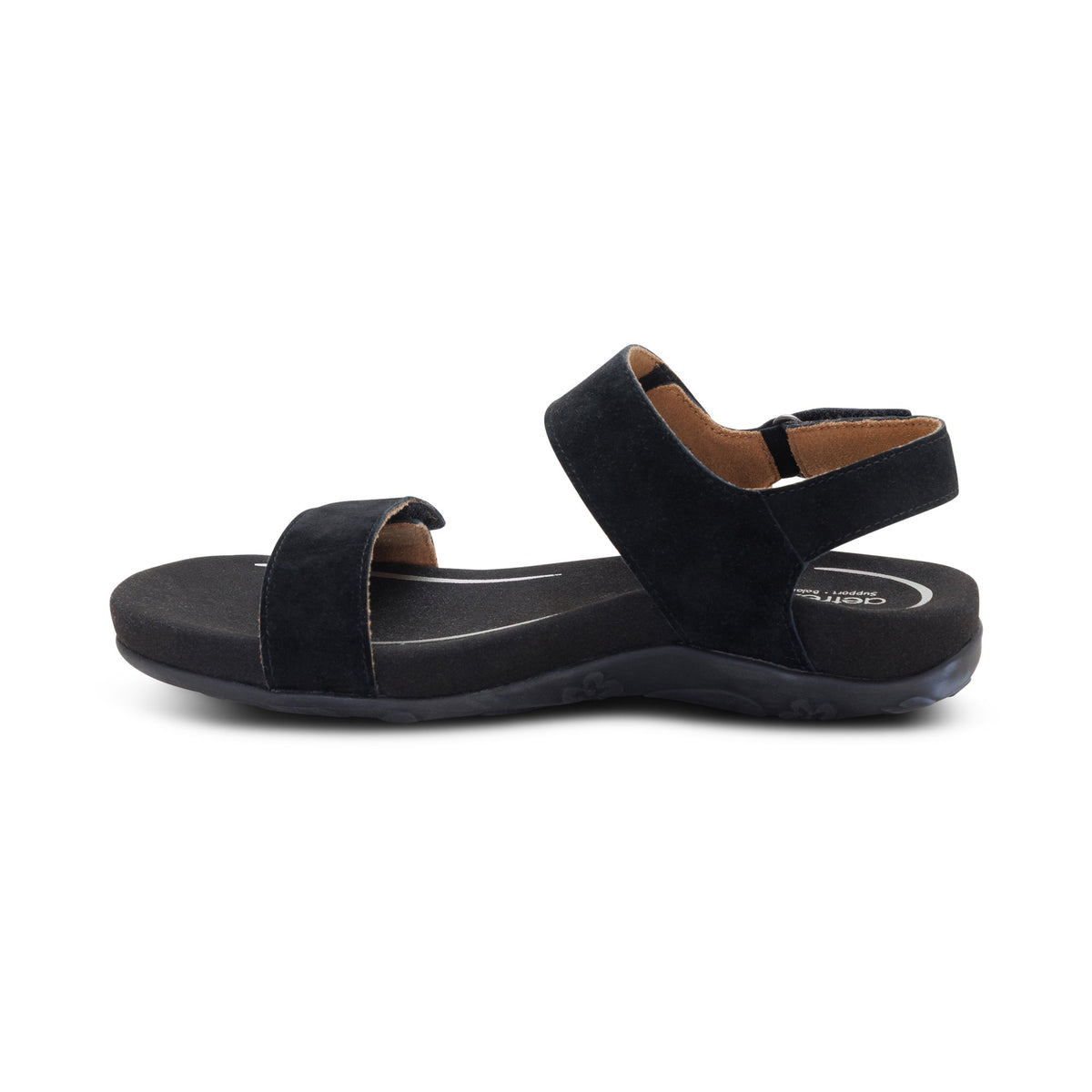 Aetrex Leslie Arch Support Sandal - Black
