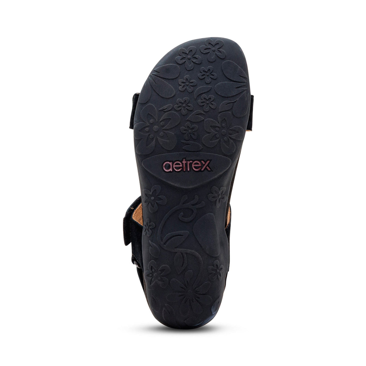 Aetrex Leslie Arch Support Sandal - Black