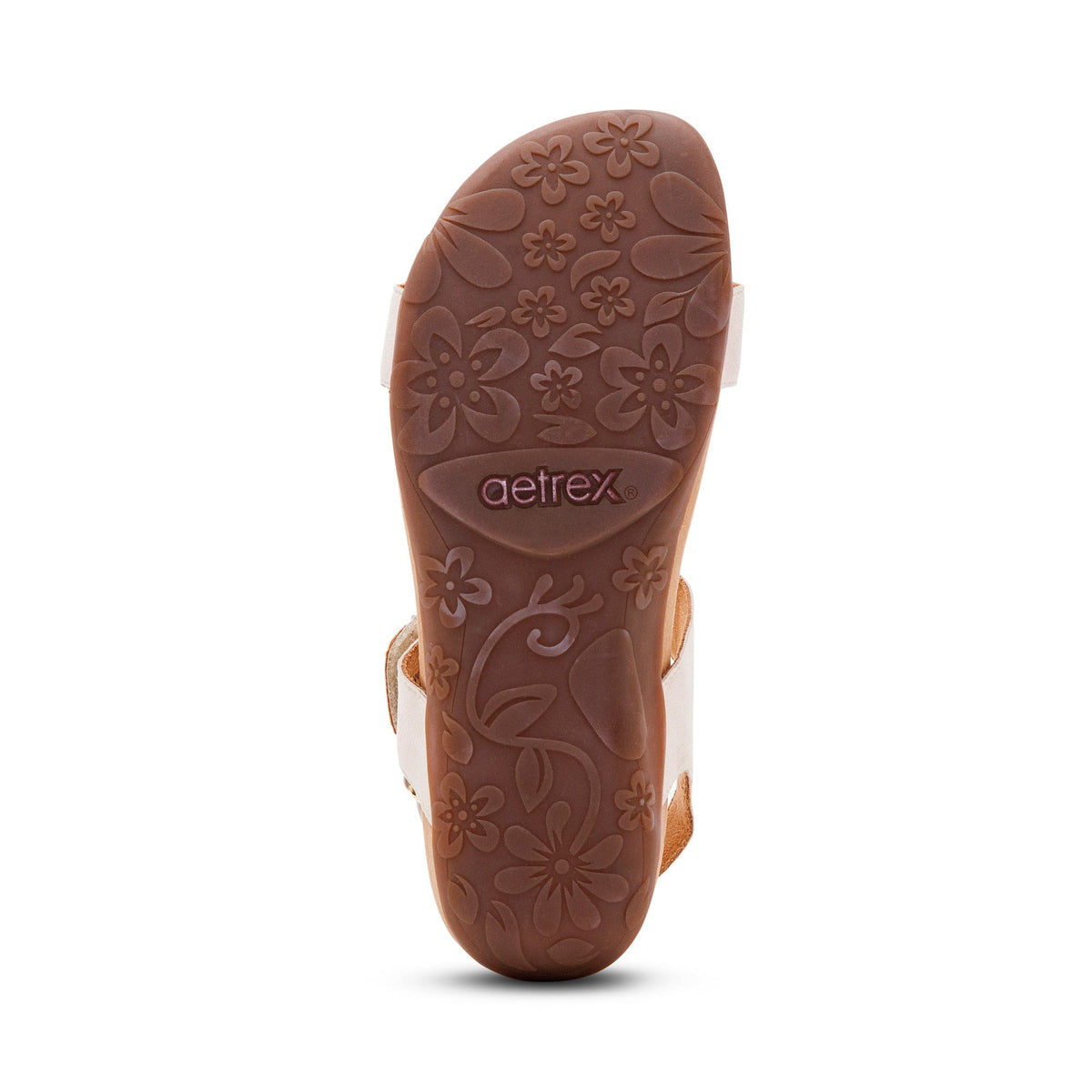 Aetrex Leslie Arch Support Sandal - Chalk
