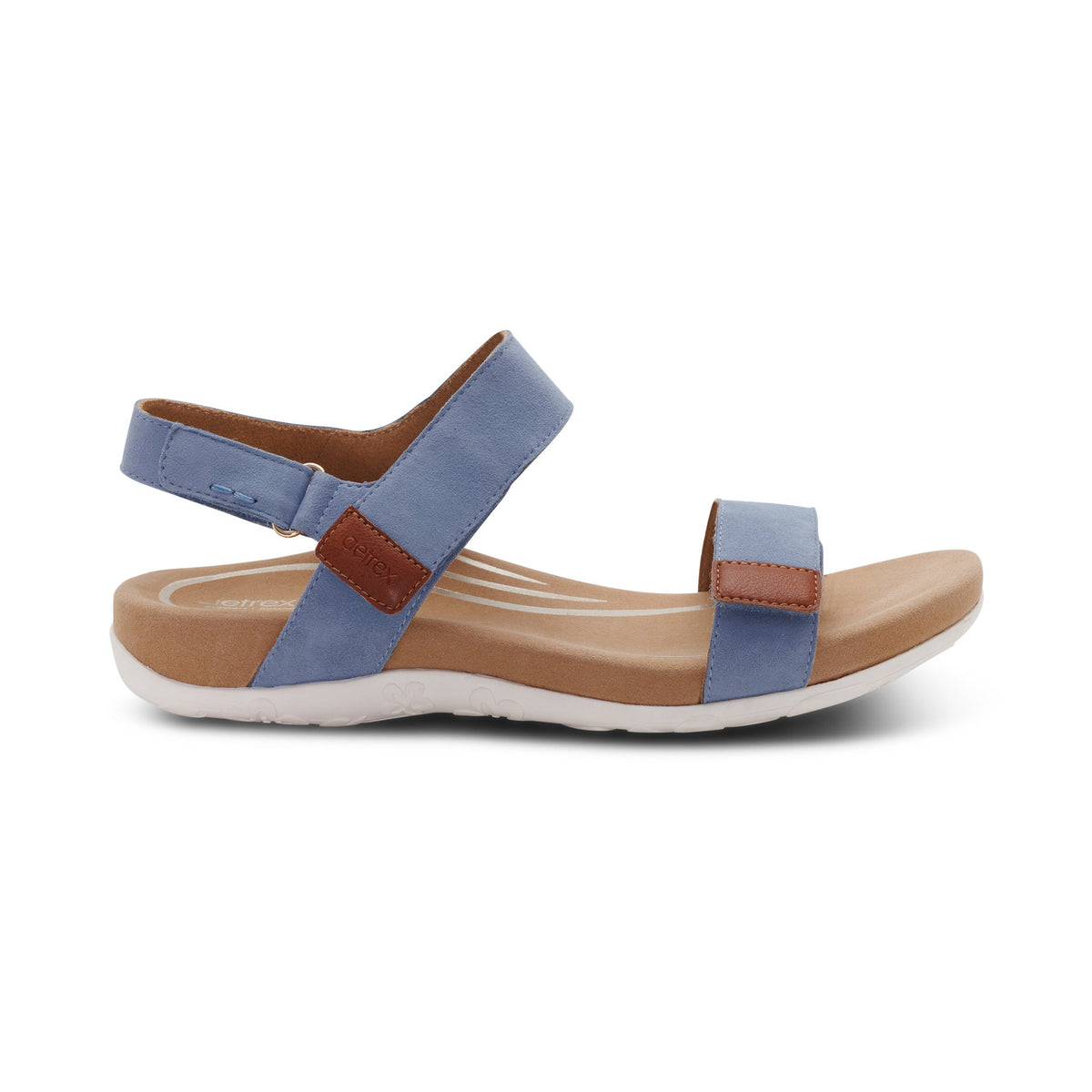 Aetrex Leslie Arch Support Sandal - Sky Blue