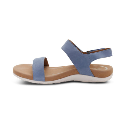 Aetrex Leslie Arch Support Sandal - Sky Blue