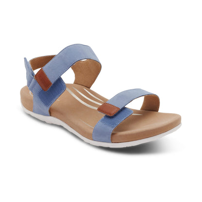 Aetrex Leslie Arch Support Sandal - Sky Blue
