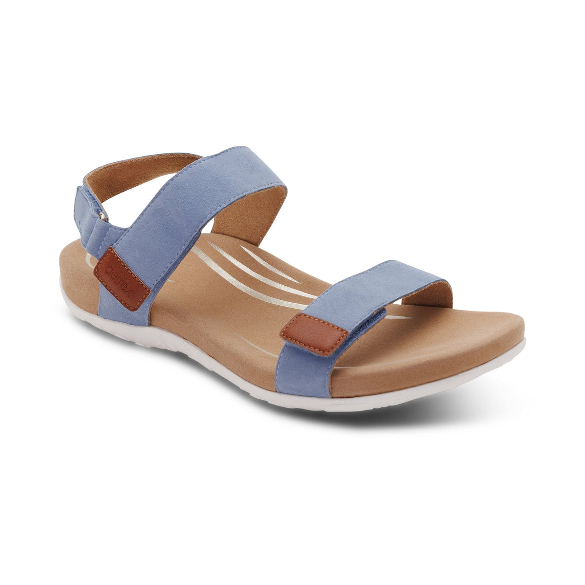 Aetrex Leslie Arch Support Sandal - Sky Blue