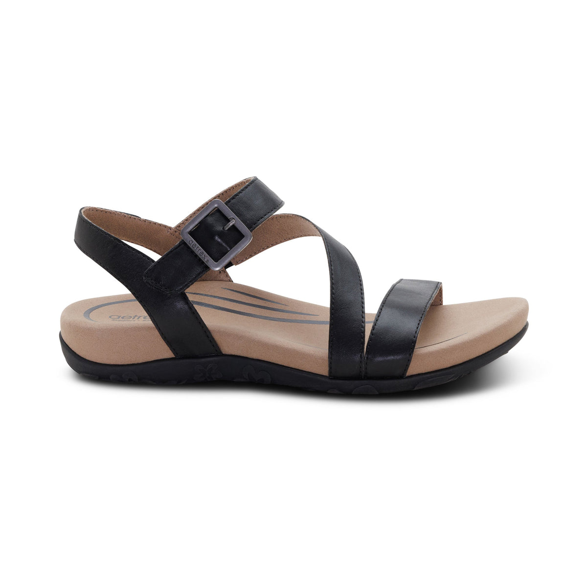 Aetrex Susie Arch Support Sandal - Black
