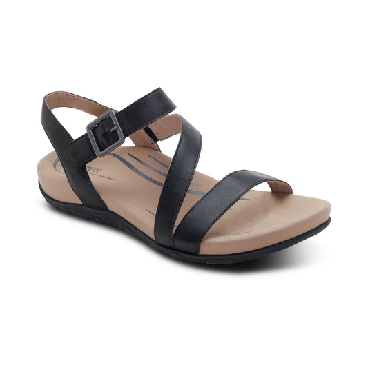 Aetrex Susie Arch Support Sandal - Black
