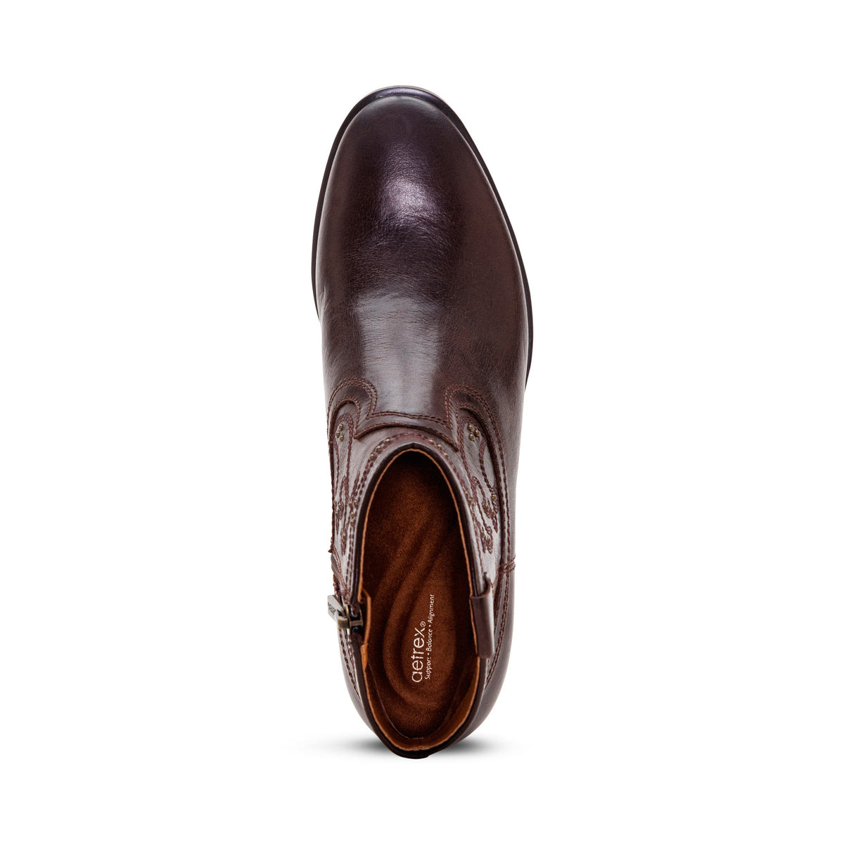 Aetrex Reagan Ankle Boot - Dark Brown
