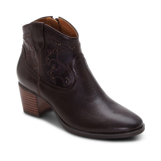 Aetrex Reagan Ankle Boot - Dark Brown