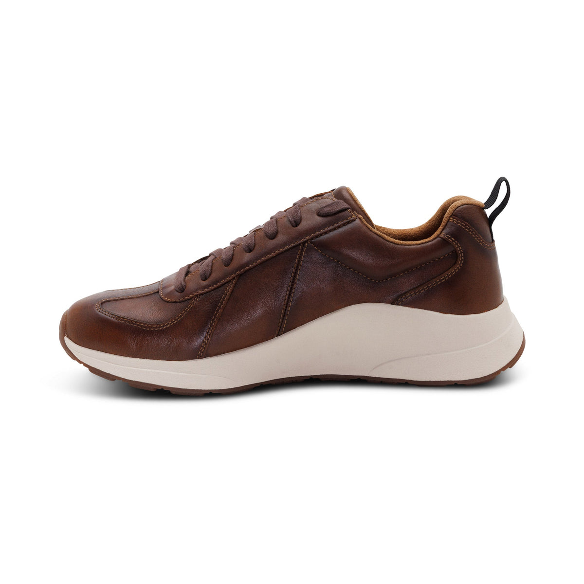 Aetrex Miles Arch Support Sneaker - Cognac