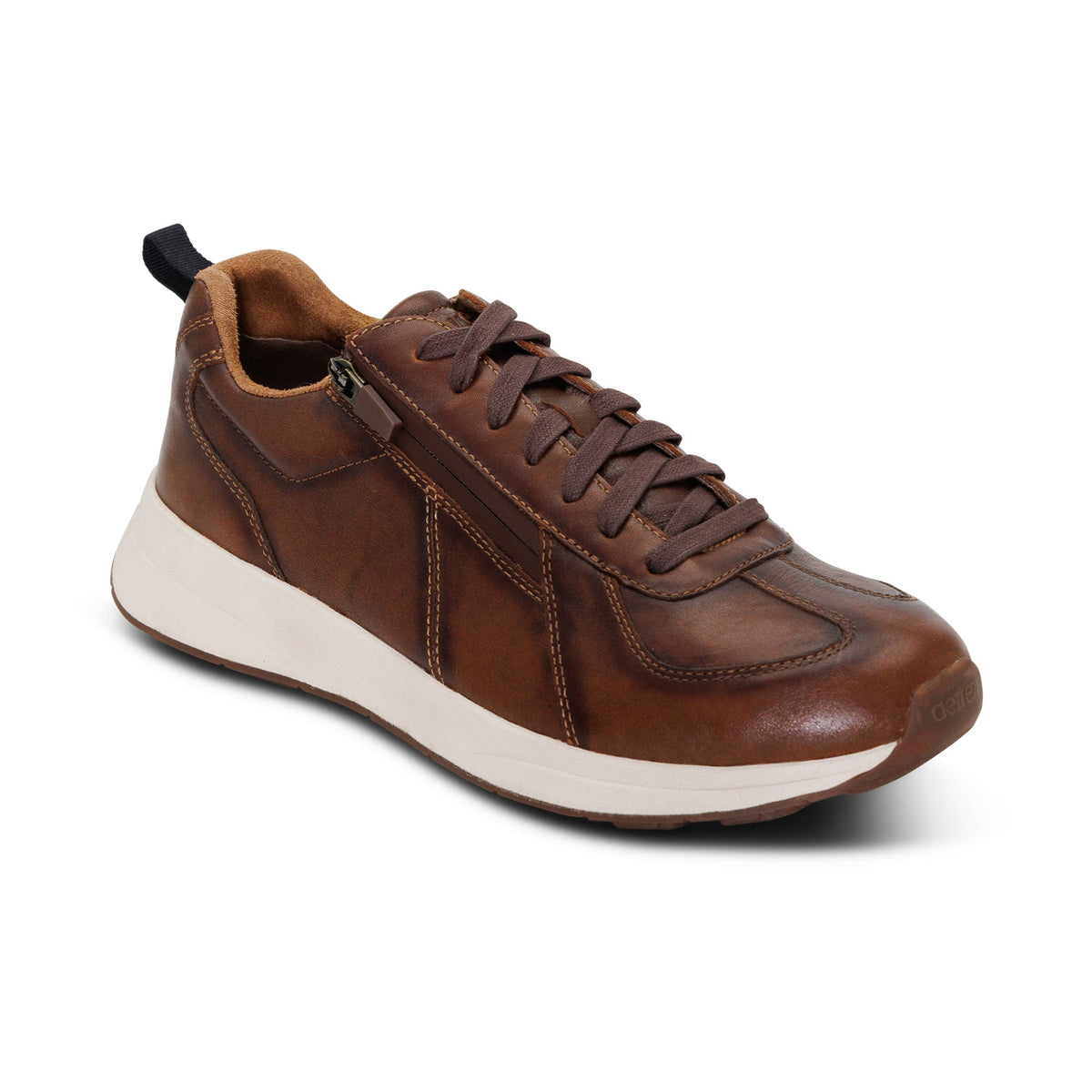 Aetrex Miles Arch Support Sneaker - Cognac