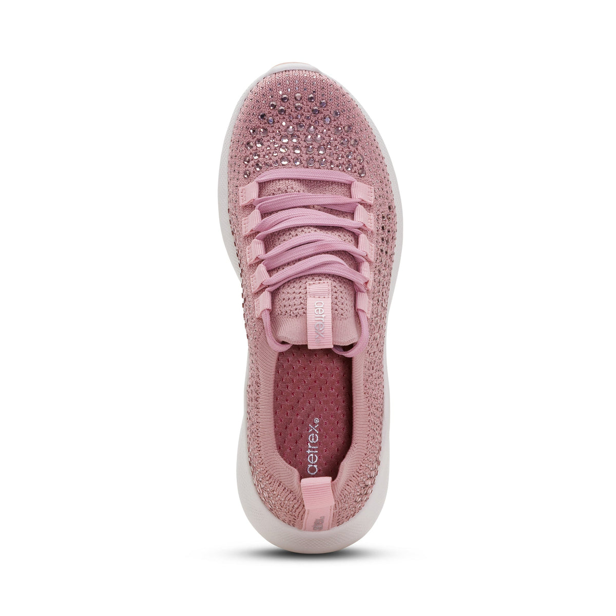 Aetrex Carly Arch Support Sneaker - Pink Sparkle