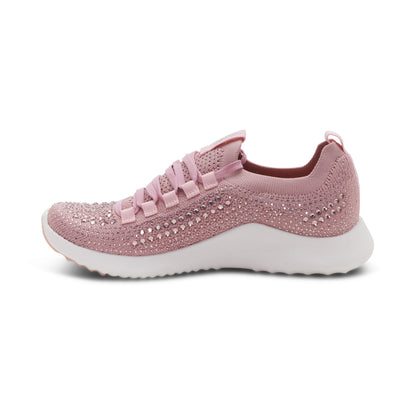 Aetrex Carly Arch Support Sneaker - Pink Sparkle