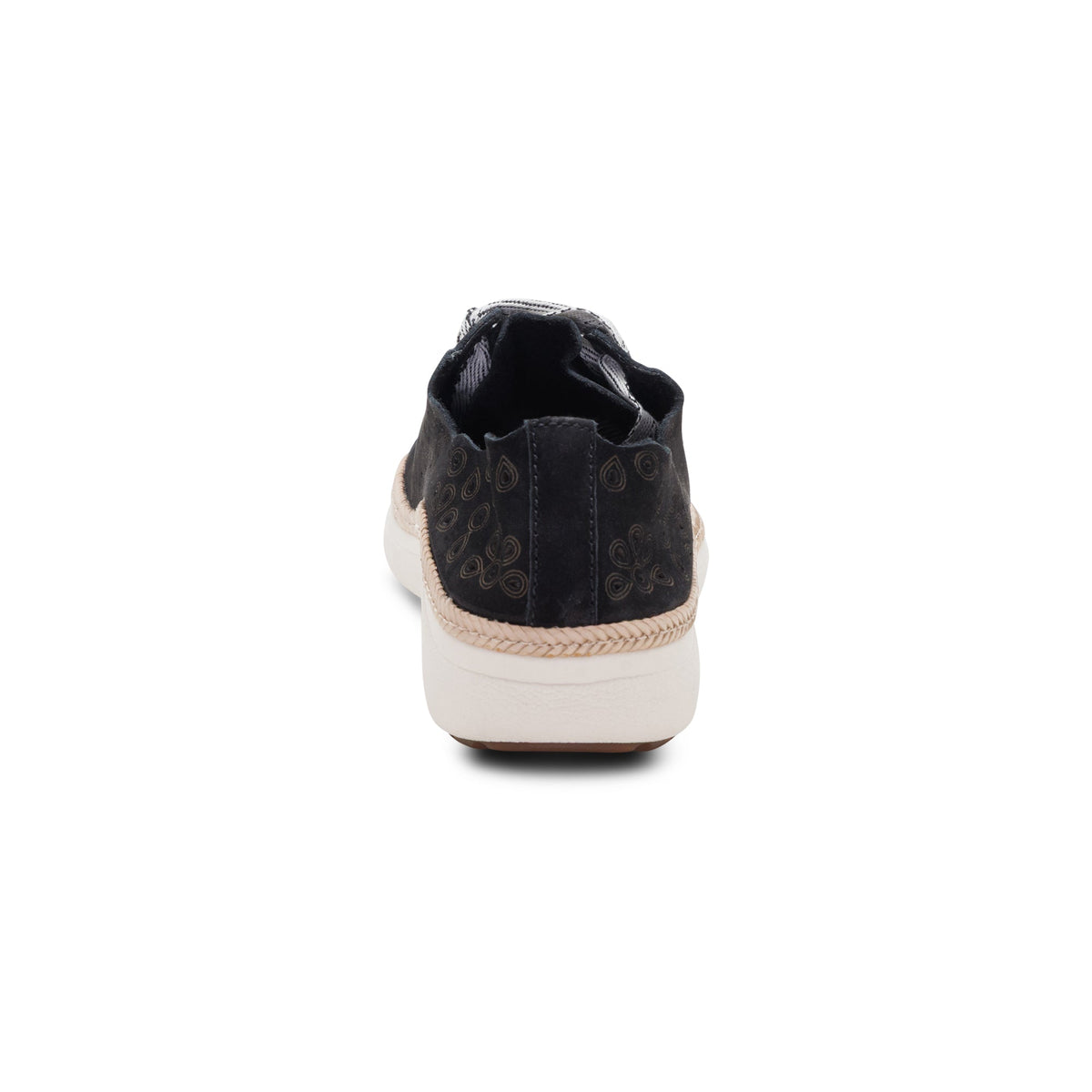Aetrex Charlotte Lace-Up Sneaker - Black Nubuck