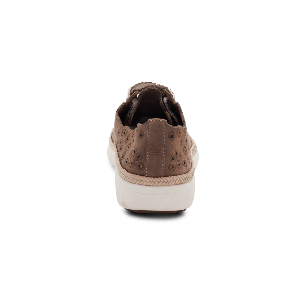 Aetrex Charlotte Lace-Up Sneaker - Taupe Nubuck