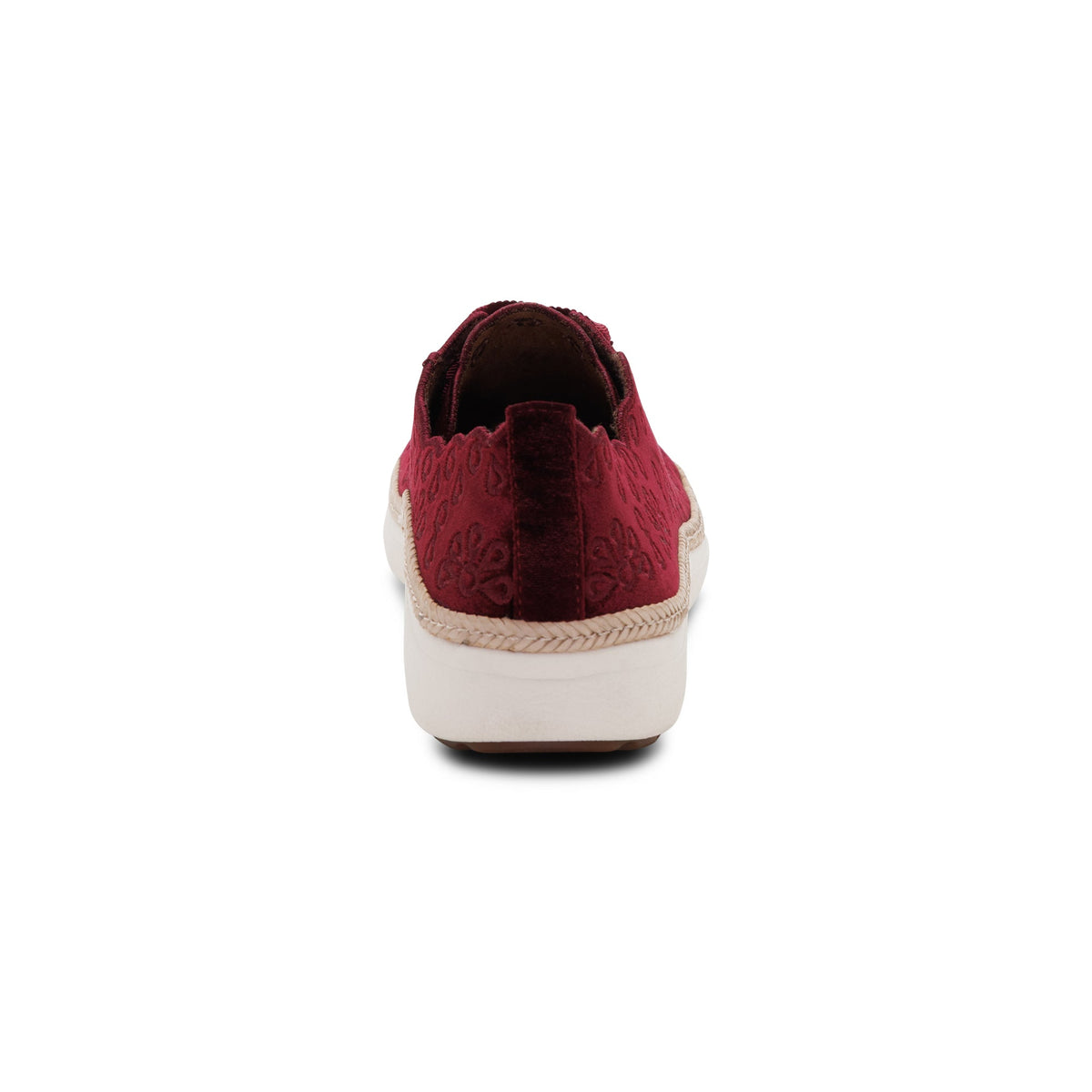 Aetrex Charlotte Lace-Up Sneaker - Burgundy Velvet