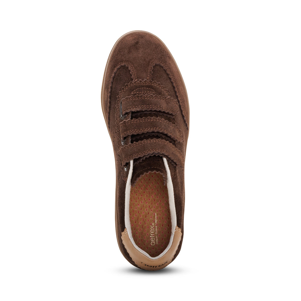 Aetrex Morgan Arch Support Sneaker - Dark Brown