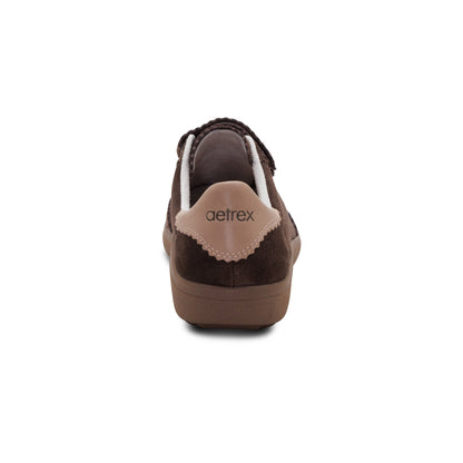 Aetrex Morgan Arch Support Sneaker - Dark Brown