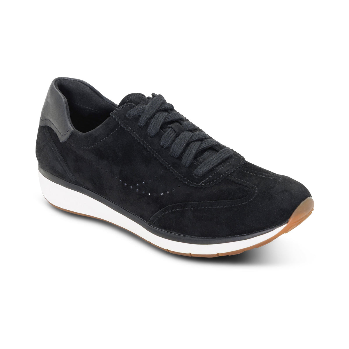 Aetrex Athena Arch Support Sneaker - Black