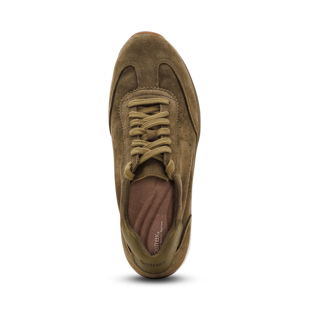 Aetrex Athena Arch Support Sneaker - Dark Olive