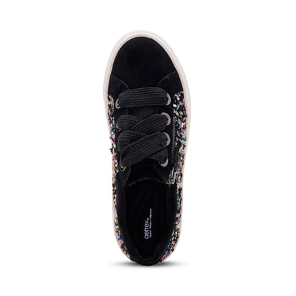 Aetrex Aubrey Arch Support Platform Sneaker - Black Knit