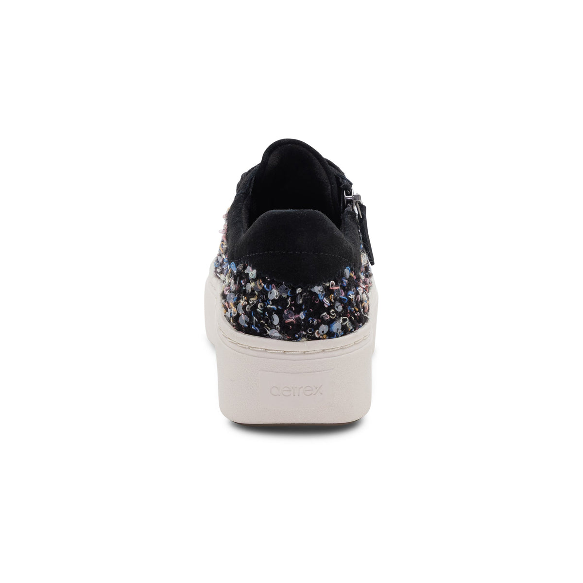 Aetrex Aubrey Arch Support Platform Sneaker - Black Knit