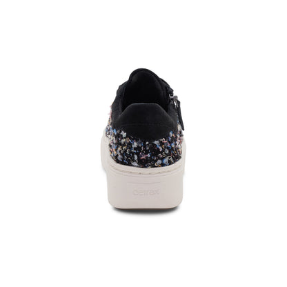 Aetrex Aubrey Arch Support Platform Sneaker - Black Knit