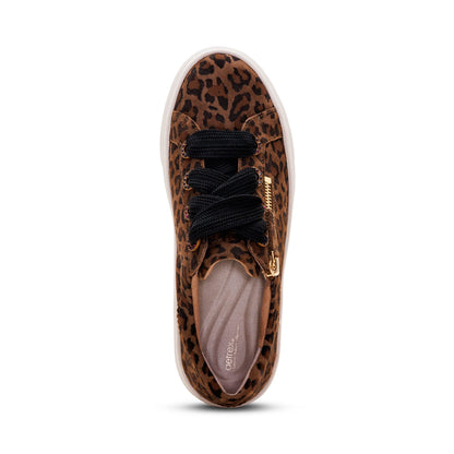 Aetrex Aubrey Arch Support Platform Sneaker - Leopard