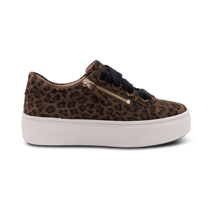 Aetrex Aubrey Arch Support Platform Sneaker - Leopard