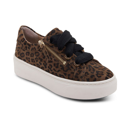 Aetrex Aubrey Arch Support Platform Sneaker - Leopard