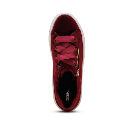 Aetrex Aubrey Arch Support Platform Sneaker - Burgundy Velvet