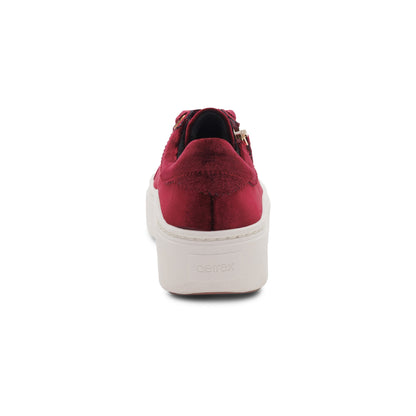 Aetrex Aubrey Arch Support Platform Sneaker - Burgundy Velvet