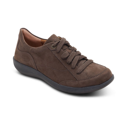 Aetrex Dahlia Lace-Up Oxford - Dark Earth