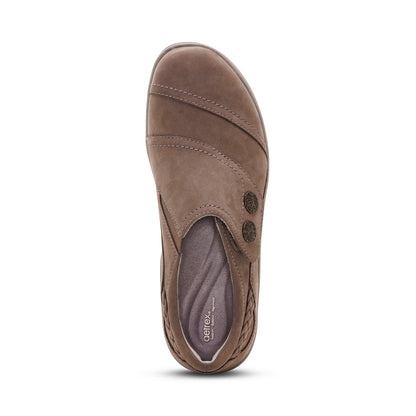 Aetrex Karina Monk Strap - Warm Grey