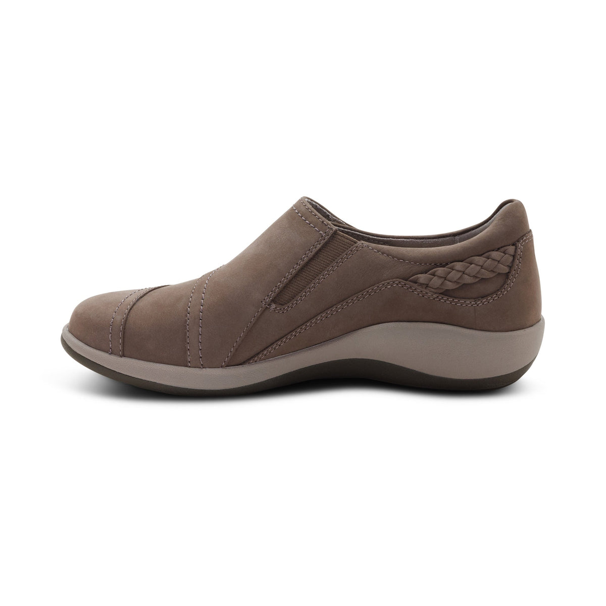 Aetrex Karina Monk Strap - Warm Grey