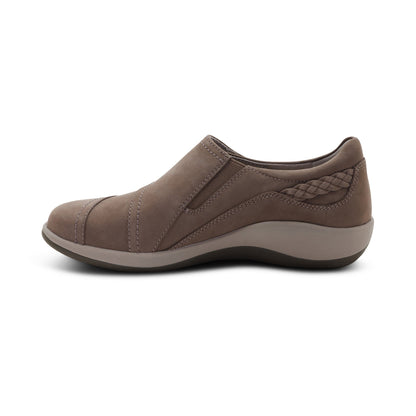 Aetrex Karina Monk Strap - Warm Grey
