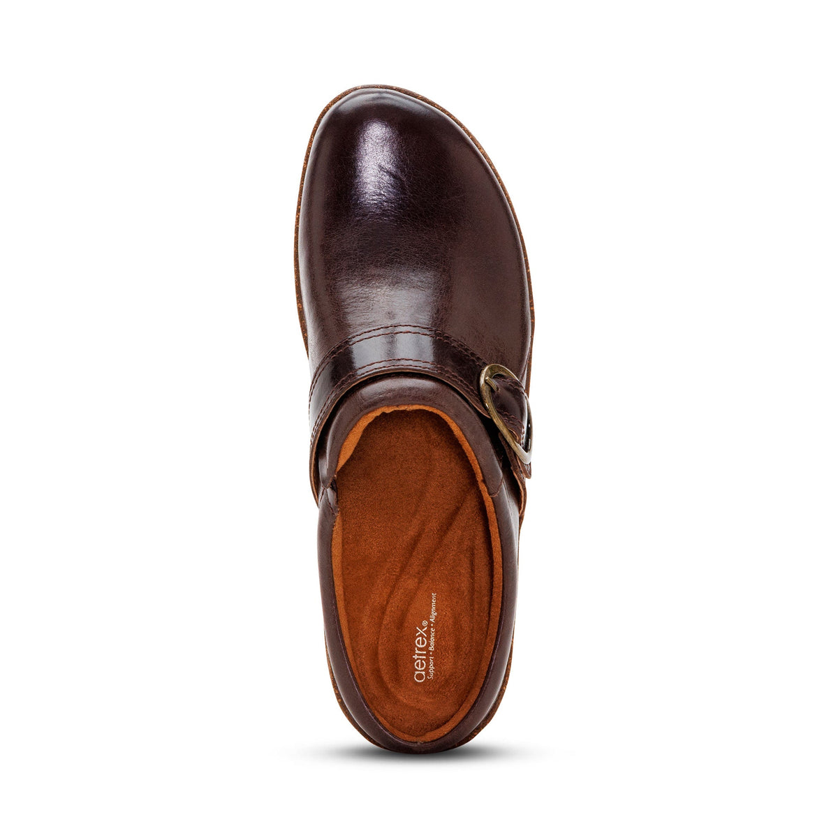 Aetrex Daphne Slip-On Clog - Dark Brown