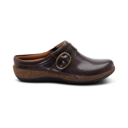 Aetrex Daphne Slip-On Clog - Dark Brown