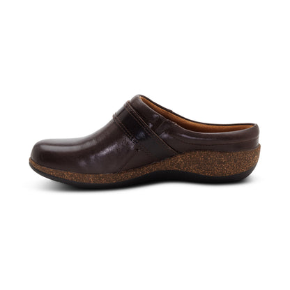 Aetrex Daphne Slip-On Clog - Dark Brown