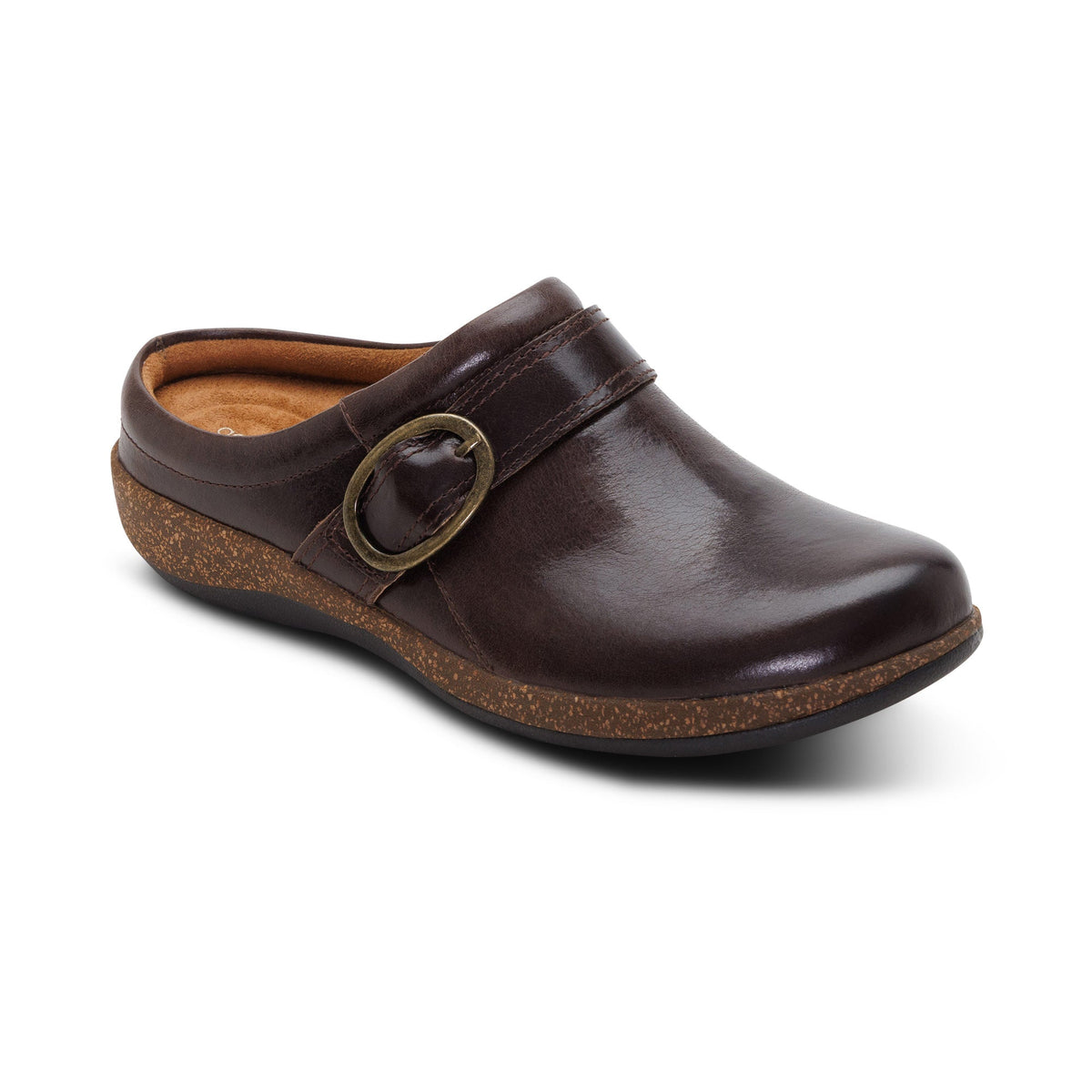 Aetrex Daphne Slip-On Clog - Dark Brown