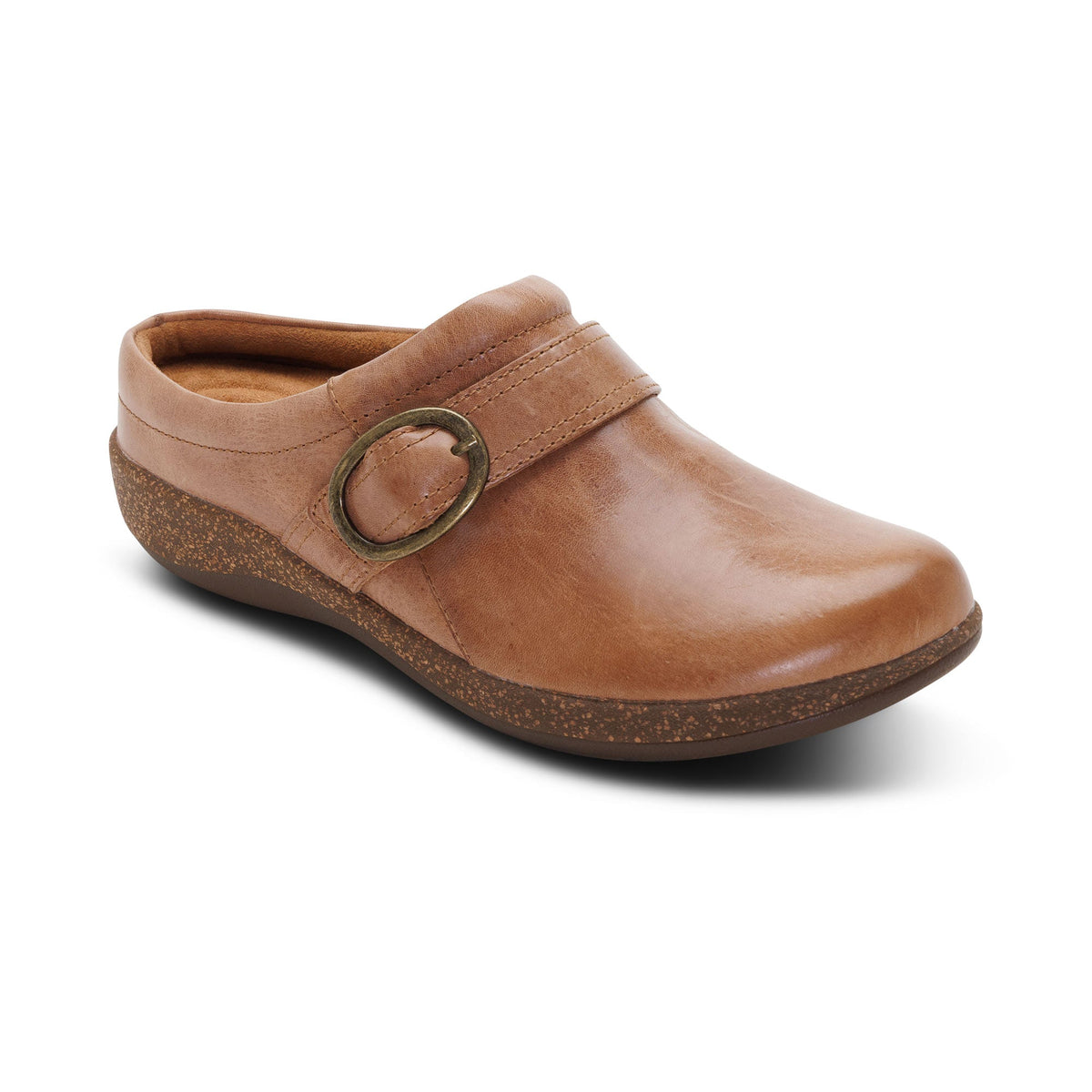 Aetrex Daphne Slip-On Clog - Tan