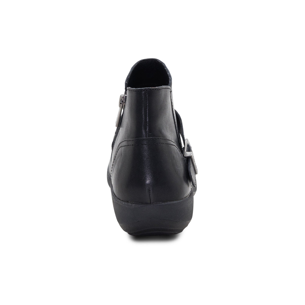 Aetrex Leah Buckle Bootie - Black