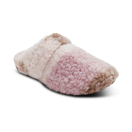 Aetrex Mia Arch Support Slipper - Pink Plaid
