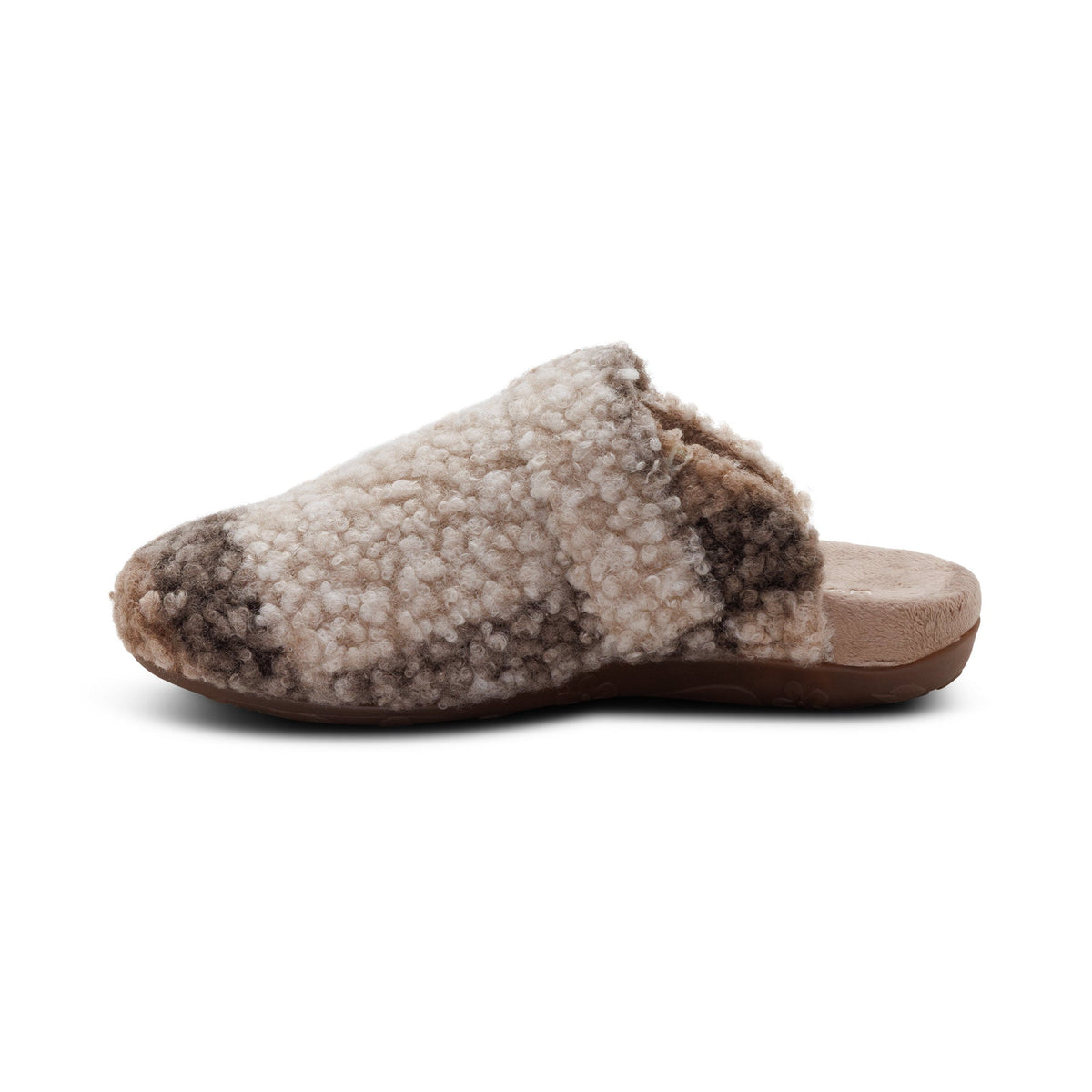 Aetrex Mia Arch Support Slipper - Tan Plaid