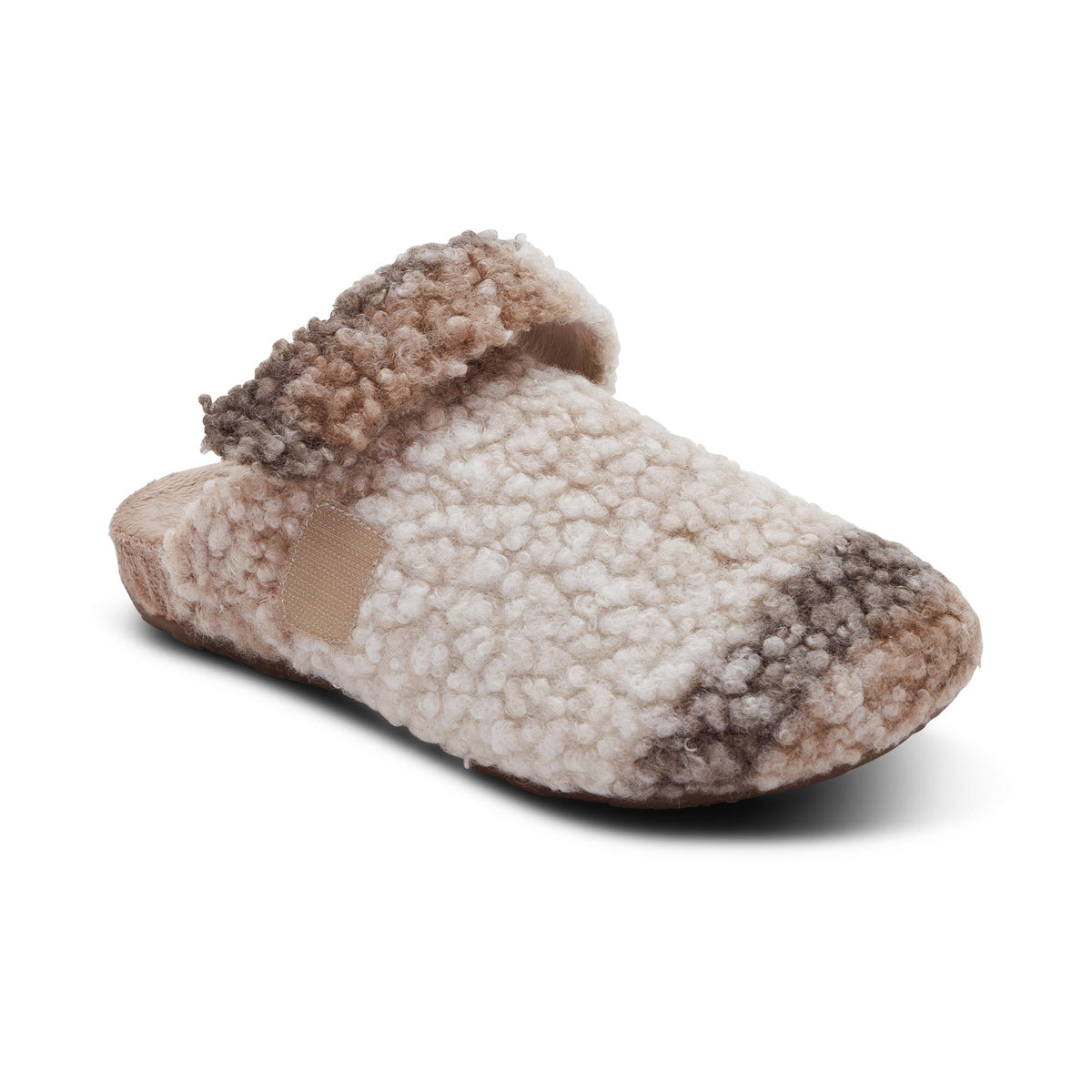Aetrex Mia Arch Support Slipper - Tan Plaid