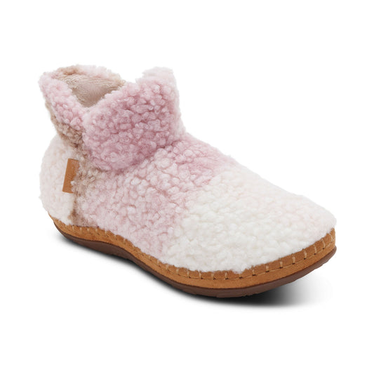 Aetrex Malina Arch Support Slipper - Pink Plaid