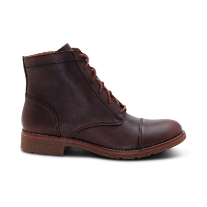 Aetrex Juliet Lace-Up Boot - Cordovan