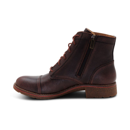 Aetrex Juliet Lace-Up Boot - Cordovan